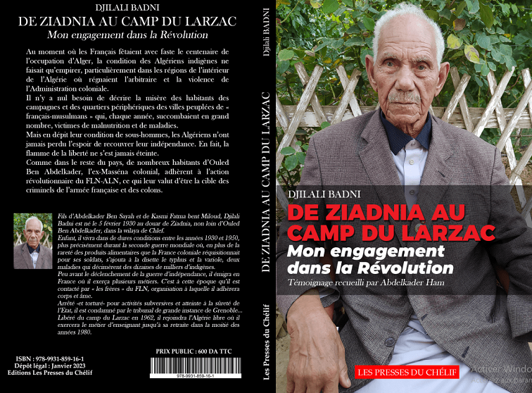 Elle aura lieu à la maison de jeunes d’Ouled Ben Abdelkader : Conférence-débat avec Djilali Badni, auteur « De Ziadnia au camp du Larzac »