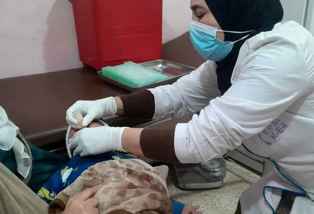 El Karimia : Campagne de vaccination contre la poliomyélite